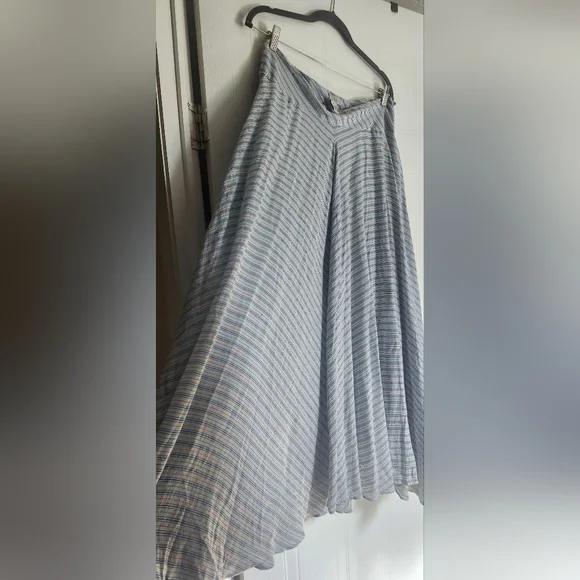 Odille Multicolor Striped A-Line Skirt - Picture 12 of 12